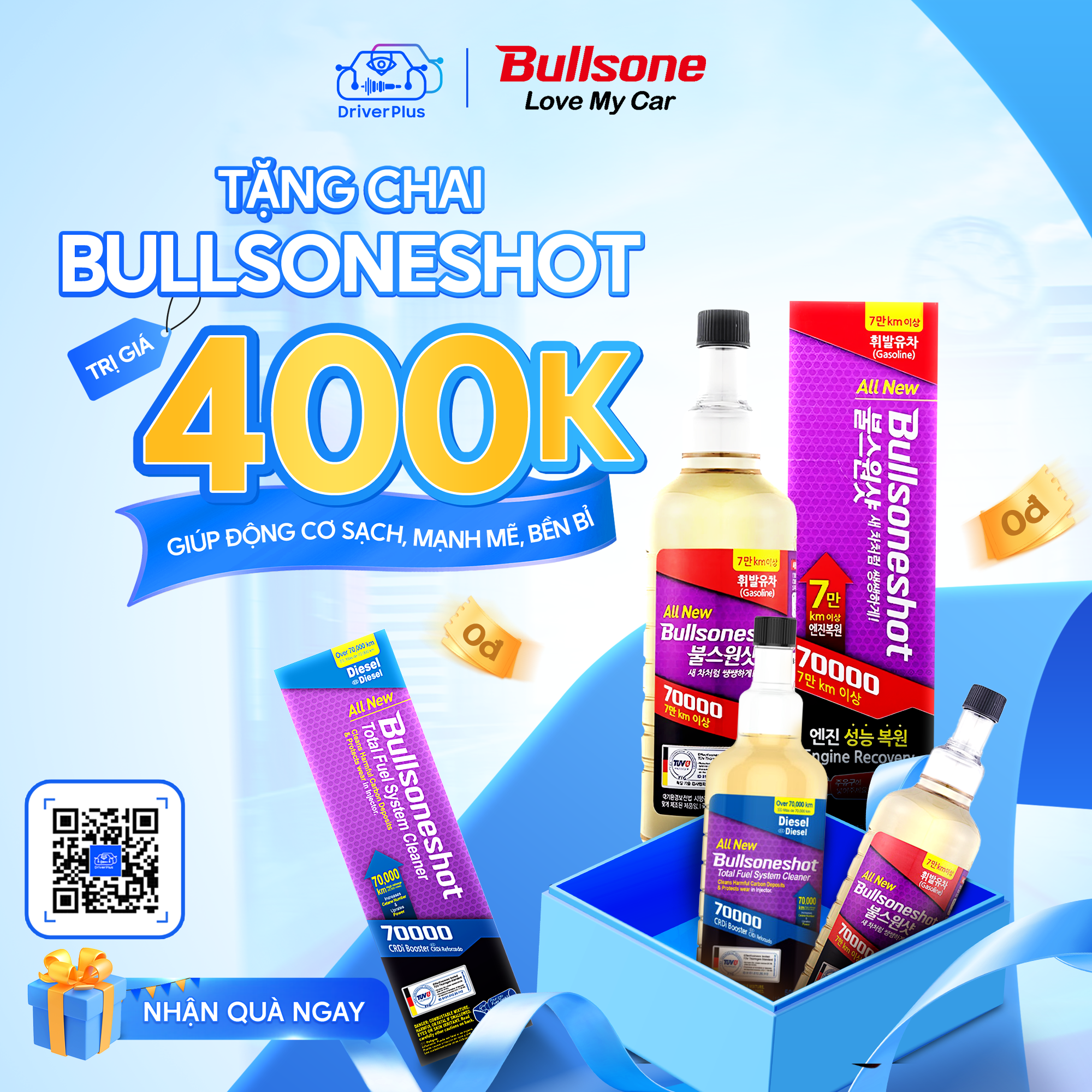 CarDoctor hợp tác cùng Bullsone triển khai chương trình tặng sản phẩm chăm sóc động cơ xe hơi